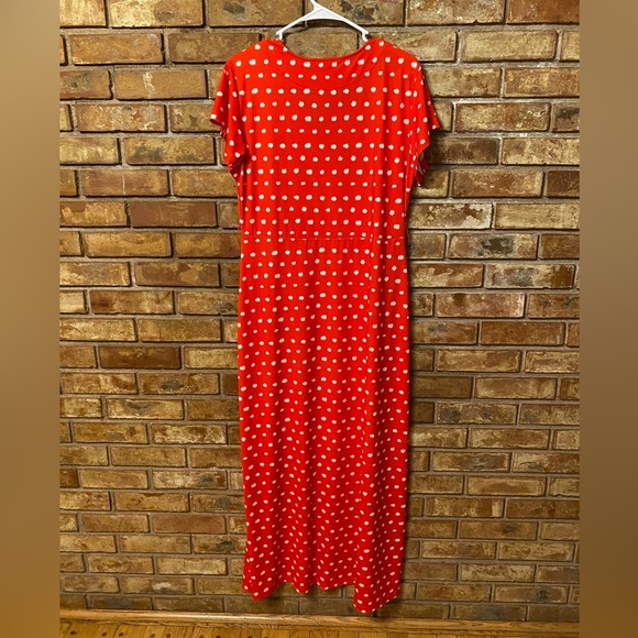 Red Polka Dot Maxi Dress - Picture 9 of 9
